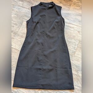 Calvin Klein Black Mini Sleeveless Dress Sheath Size 4